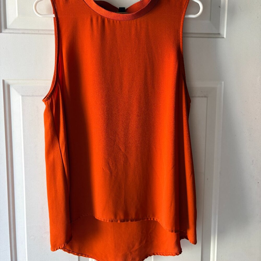 Goldray Orange Sleeveless Blouse Top Size M